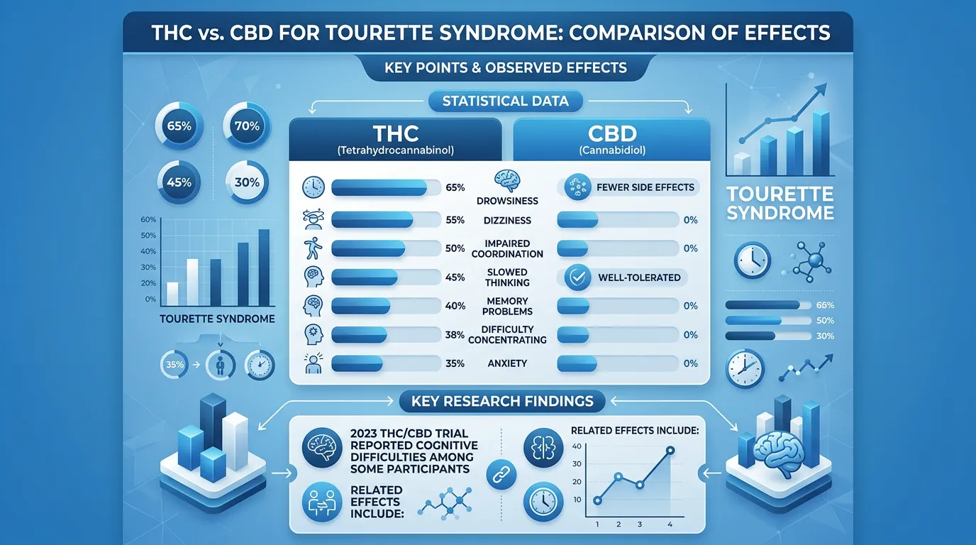 Infographic: THC vs. CBD for Tourette Syndrome - Medical Marijuana for Tourette Syndrome